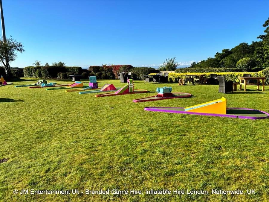 Exhibition Stand Crazy Golf Hire Custom Branded Mini Golf for Events