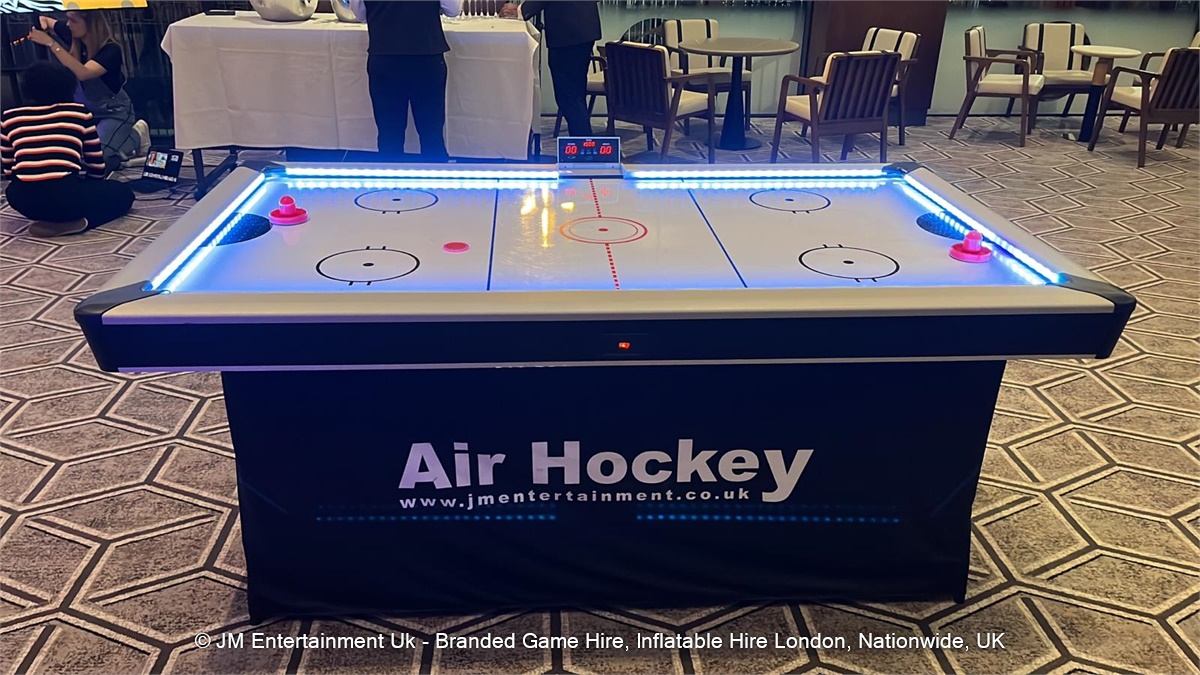 Air Hockey Table Hire LED Air Hockey Table Branding Available