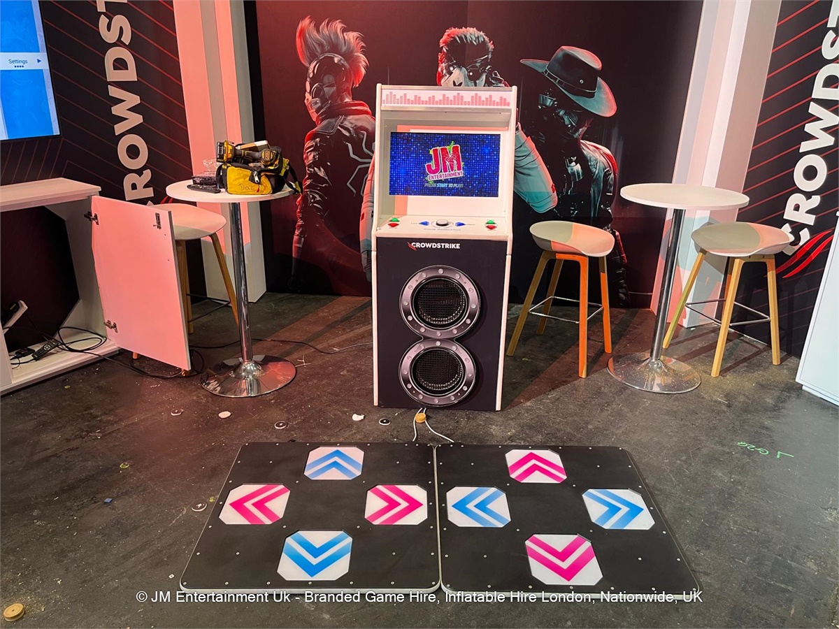 Branded Arcade Dance Machine Hire | London, Swansea & UK