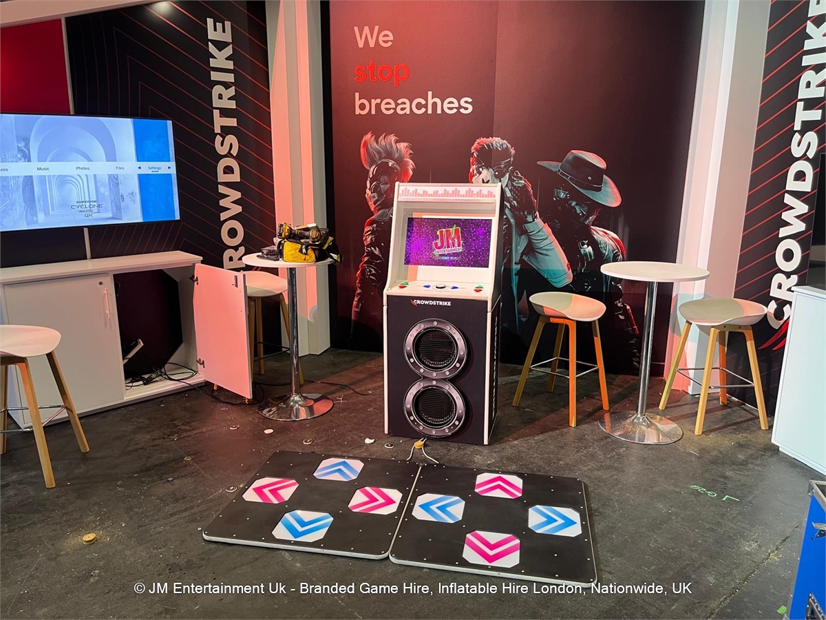 Branded Arcade Dance Machine Hire | London, Swansea & UK