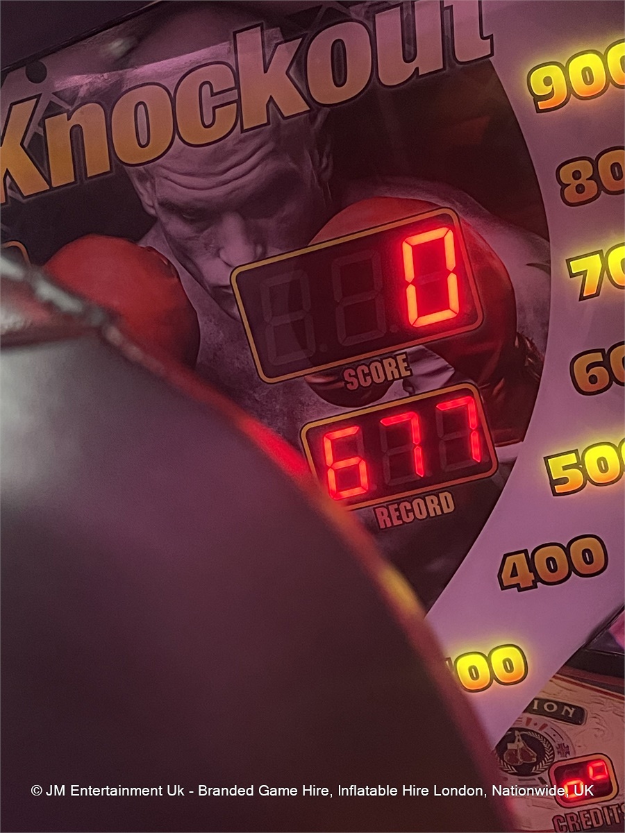 Boxing Machine Hire Bespoke Branding Options JM Entertainment Uk