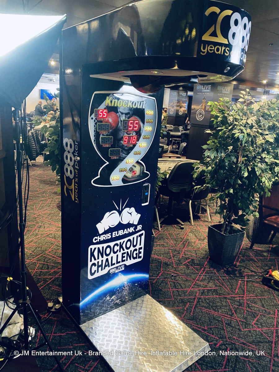 Boxing Machine Hire Bespoke Branding Options JM Entertainment Uk