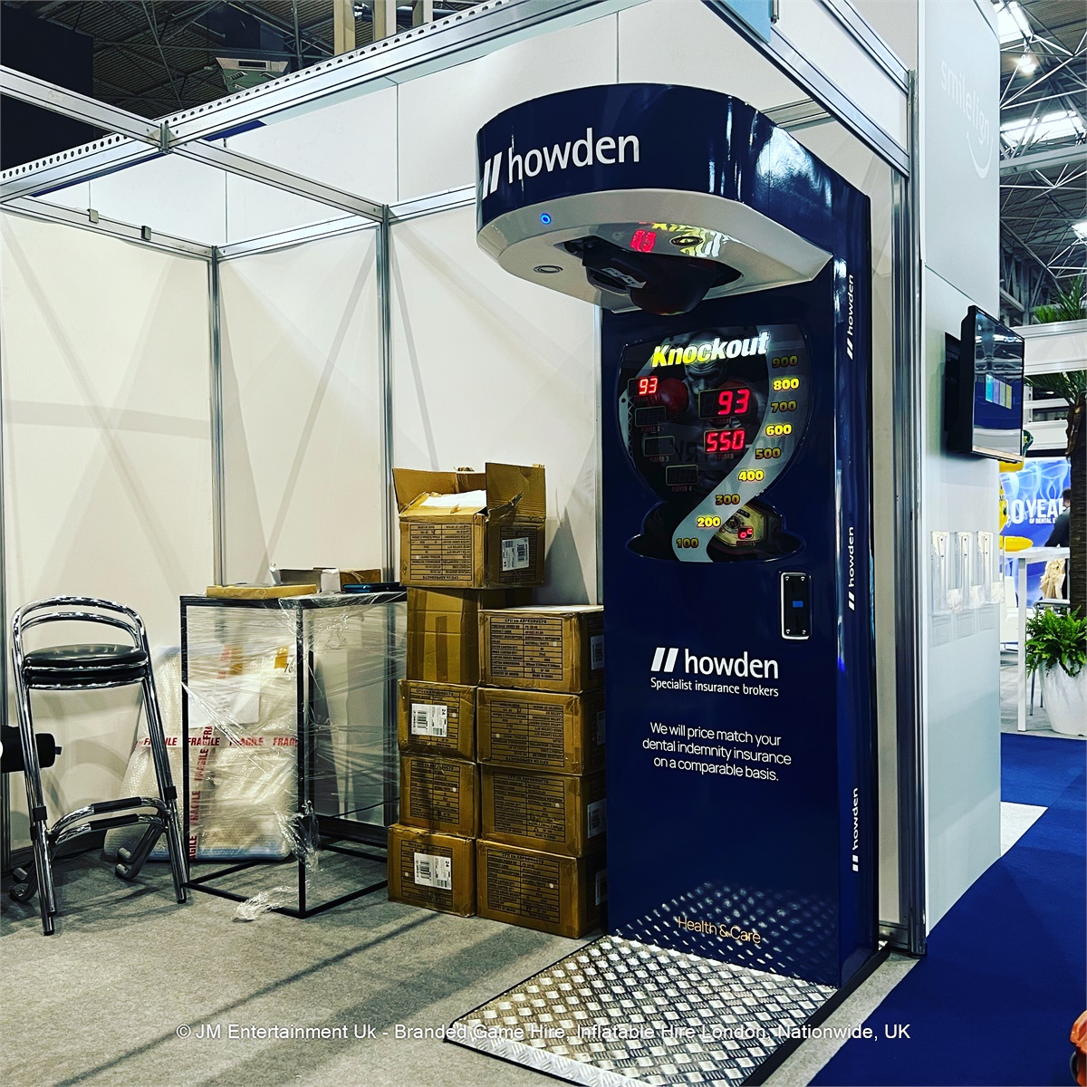 Boxing Machine Hire Bespoke Branding Options JM Entertainment Uk