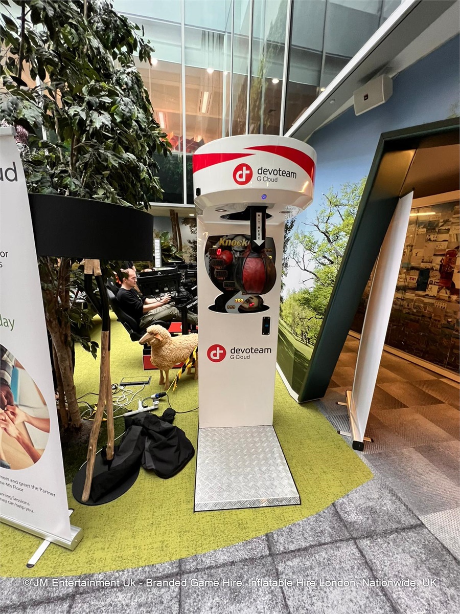 Boxing Machine Hire Bespoke Branding Options JM Entertainment Uk