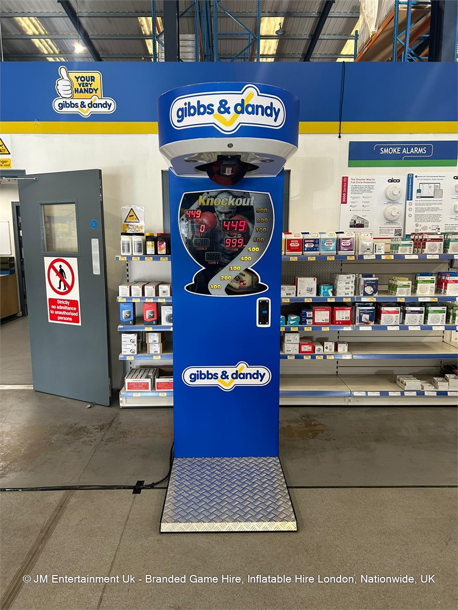 Boxing Machine Hire Bespoke Branding Options JM Entertainment Uk