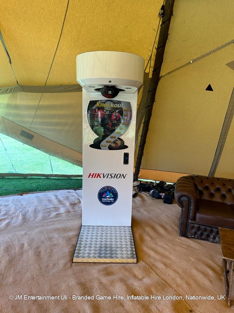 Boxing Machine Hire Bespoke Branding Options JM Entertainment Uk