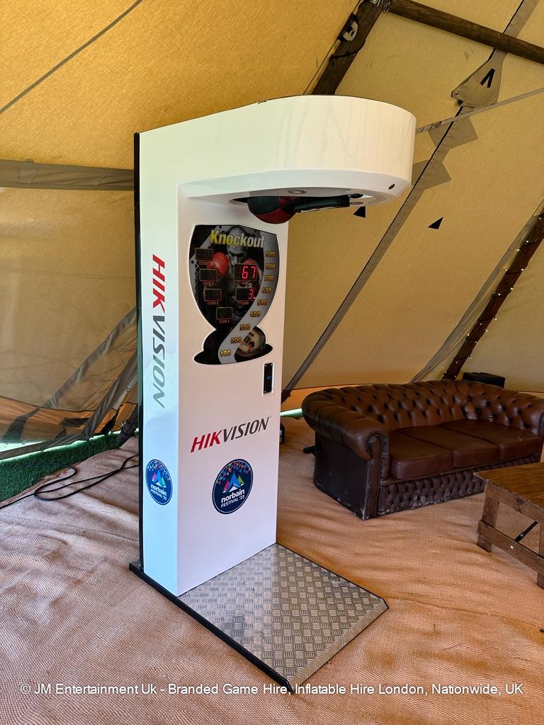 Boxing Machine Hire Bespoke Branding Options JM Entertainment Uk