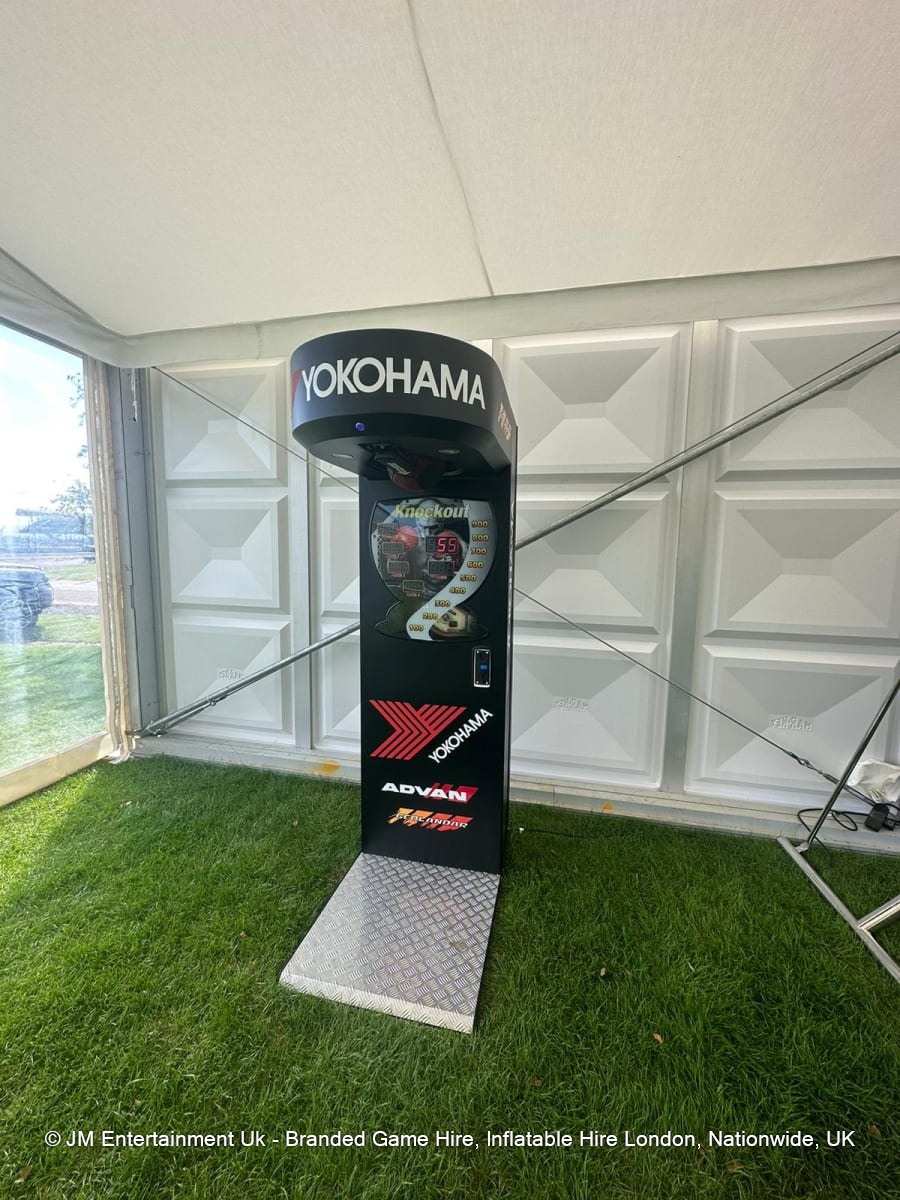 Boxing Machine Hire Bespoke Branding Options JM Entertainment Uk
