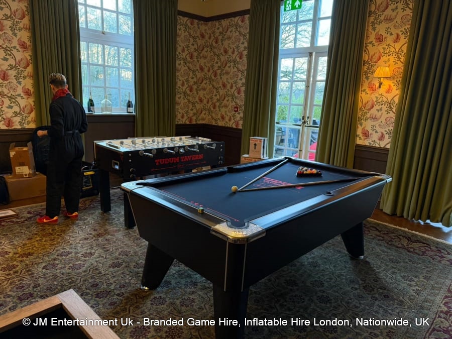 Custom Branded Pool Table Hire for Corporate Events & Exhibitions
