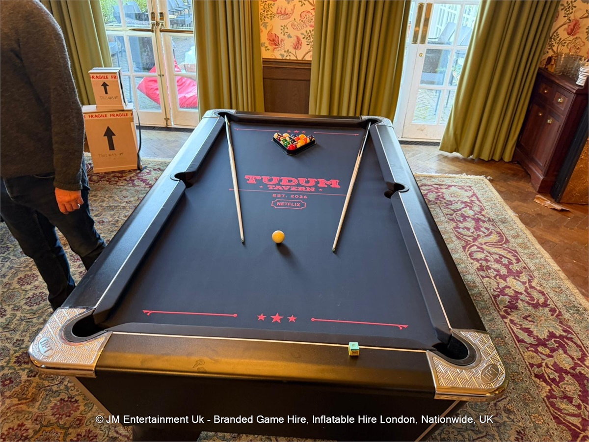 Custom Branded Pool Table Hire for Corporate Events & Exhibitions