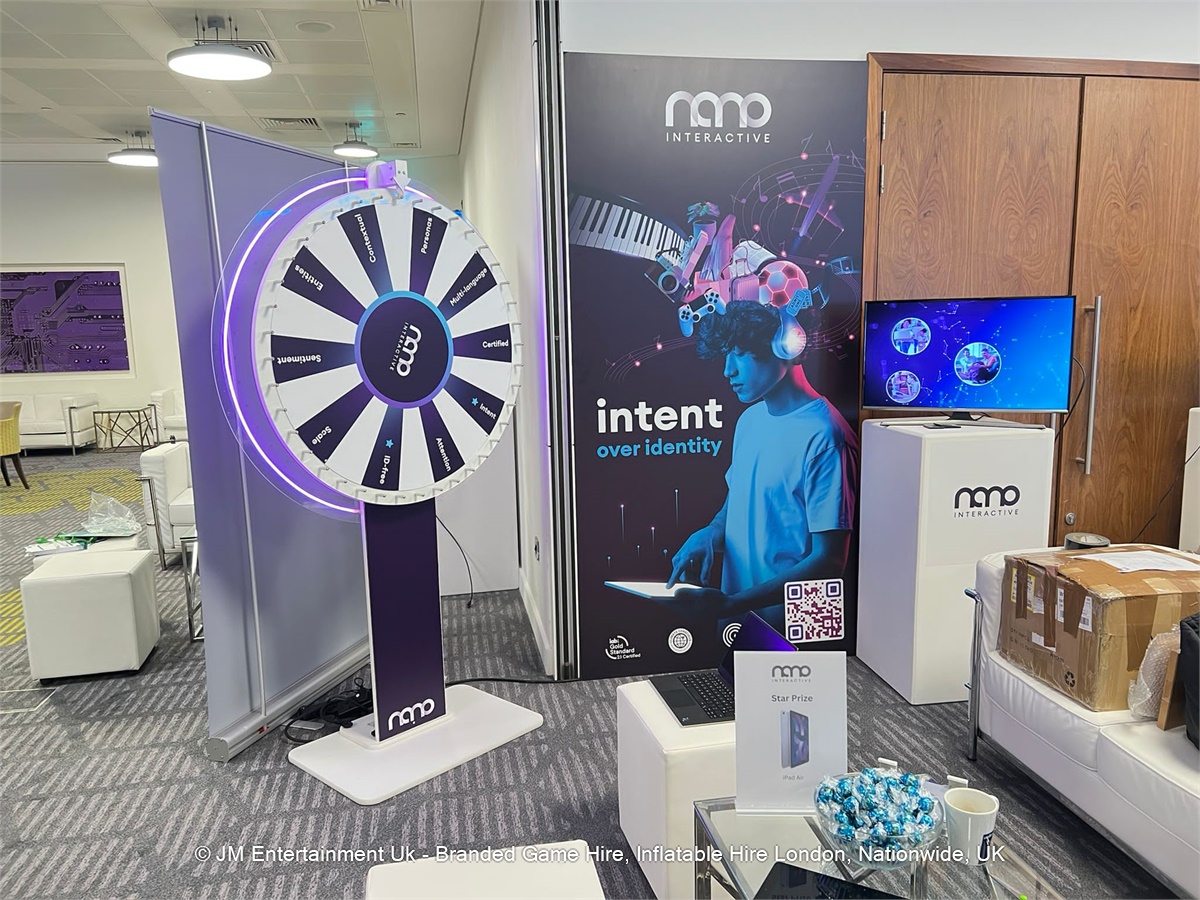 Neon Surround Spin the wheel Hire 110cm Wheel Face Best Inflatable & Exhibition Game Hire