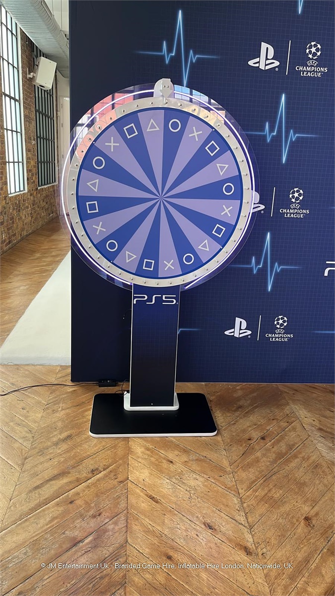 Neon Surround Spin the wheel Hire 110cm Wheel Face Best Inflatable & Exhibition Game Hire