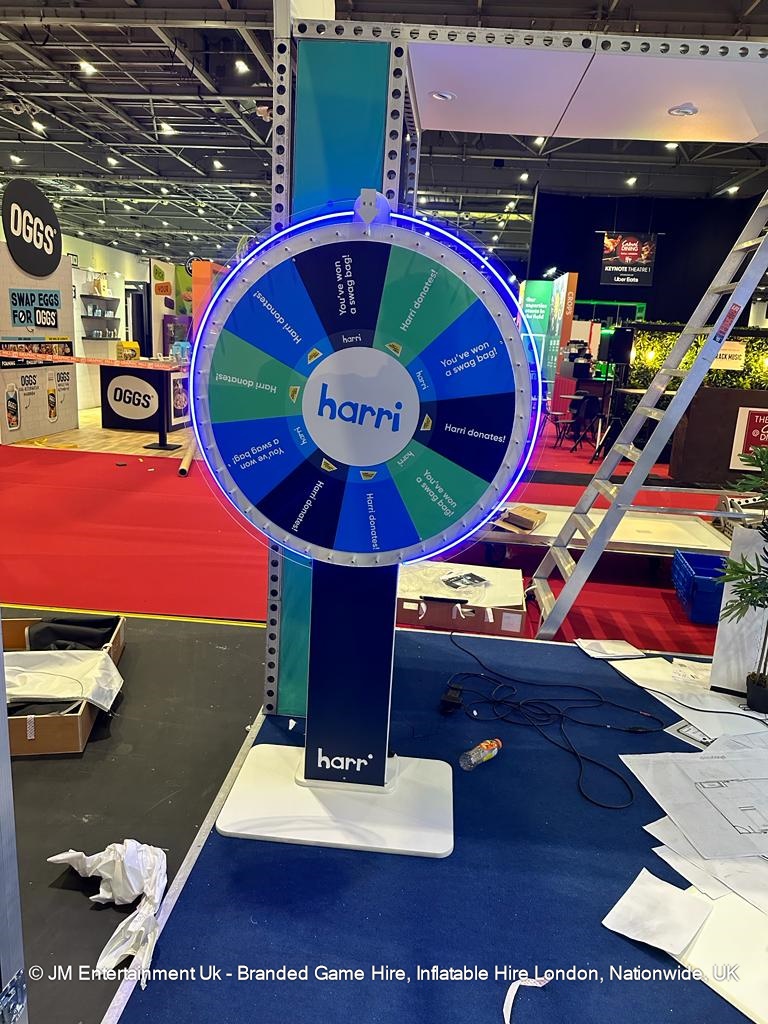 Neon Surround Spin the wheel Hire 110cm Wheel Face Best Inflatable & Exhibition Game Hire