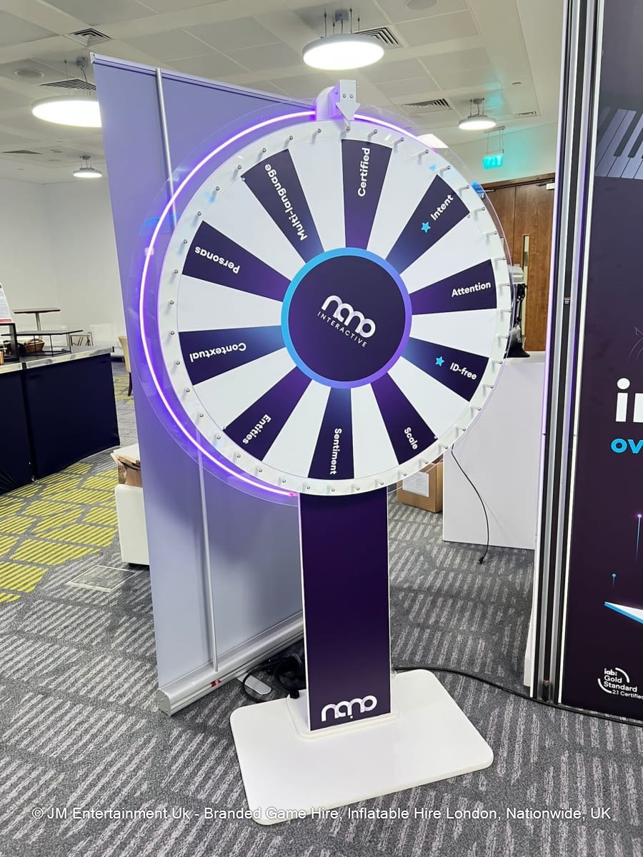 Custom Branded Spin the Wheel Hire - 80cm Wheel Face (INC - Neon ...