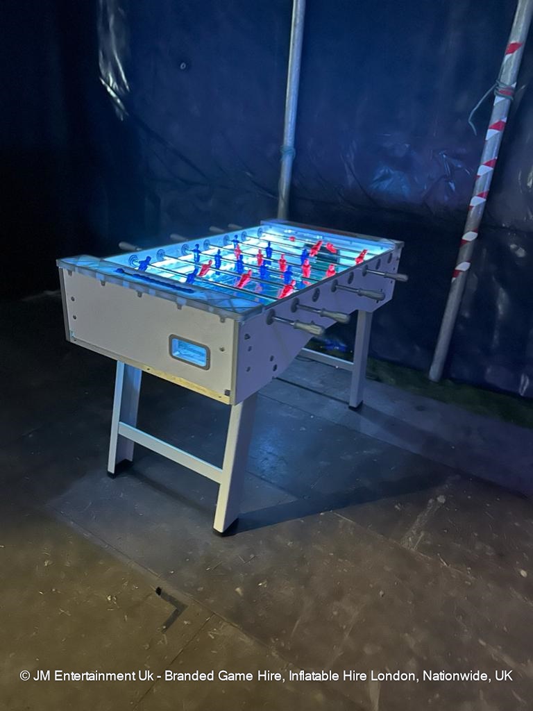 LED Football Table Hire | Light-up Fooseball | UK Event Rental