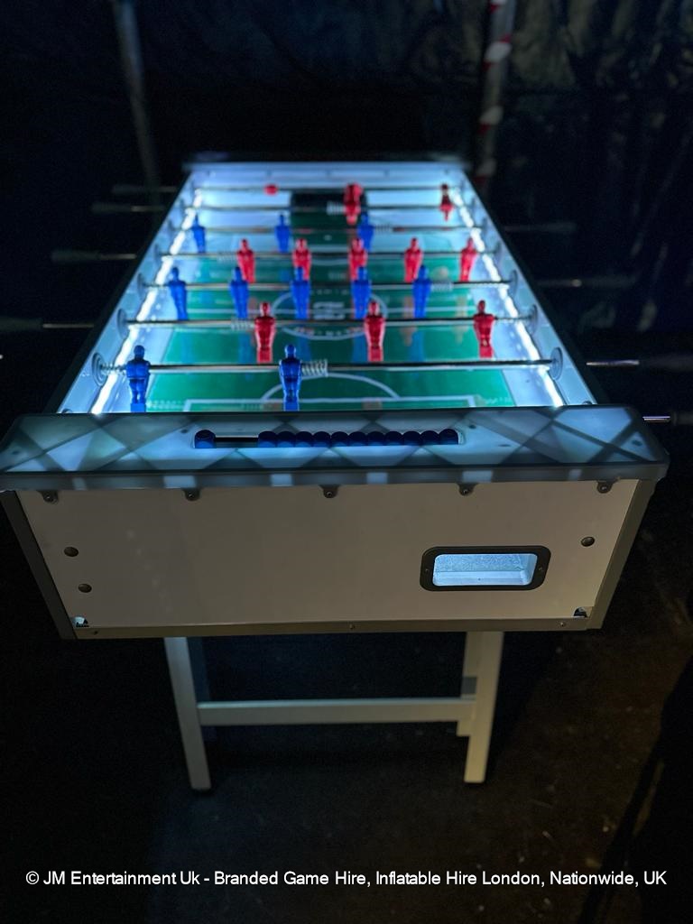 LED Football Table Hire | Light-up Fooseball | UK Event Rental