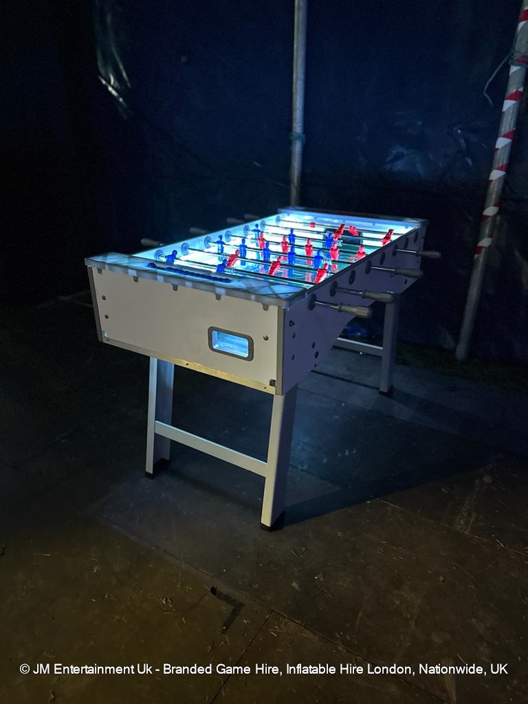 LED Football Table Hire | Light-up Fooseball | UK Event Rental