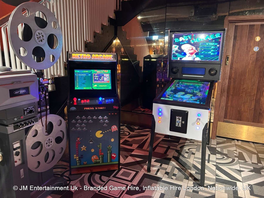 Retro Arcade Machine Hire | Arcade Games Hire | JM Ents Uk