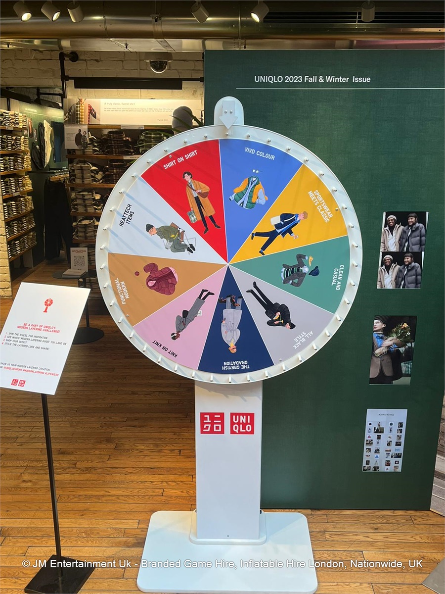 Spin the wheel Hire 80cm Wheel Face Inflatable & Exhibition Game Hire Experts in Swansea