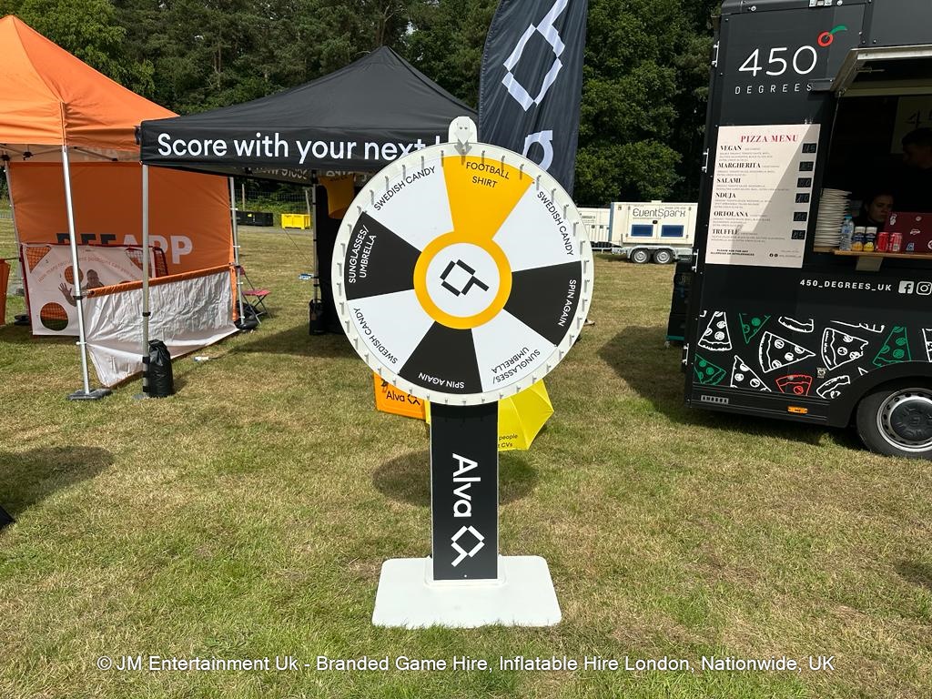 Spin the wheel Hire 80cm Wheel Face Inflatable & Exhibition Game Hire Experts in Swansea