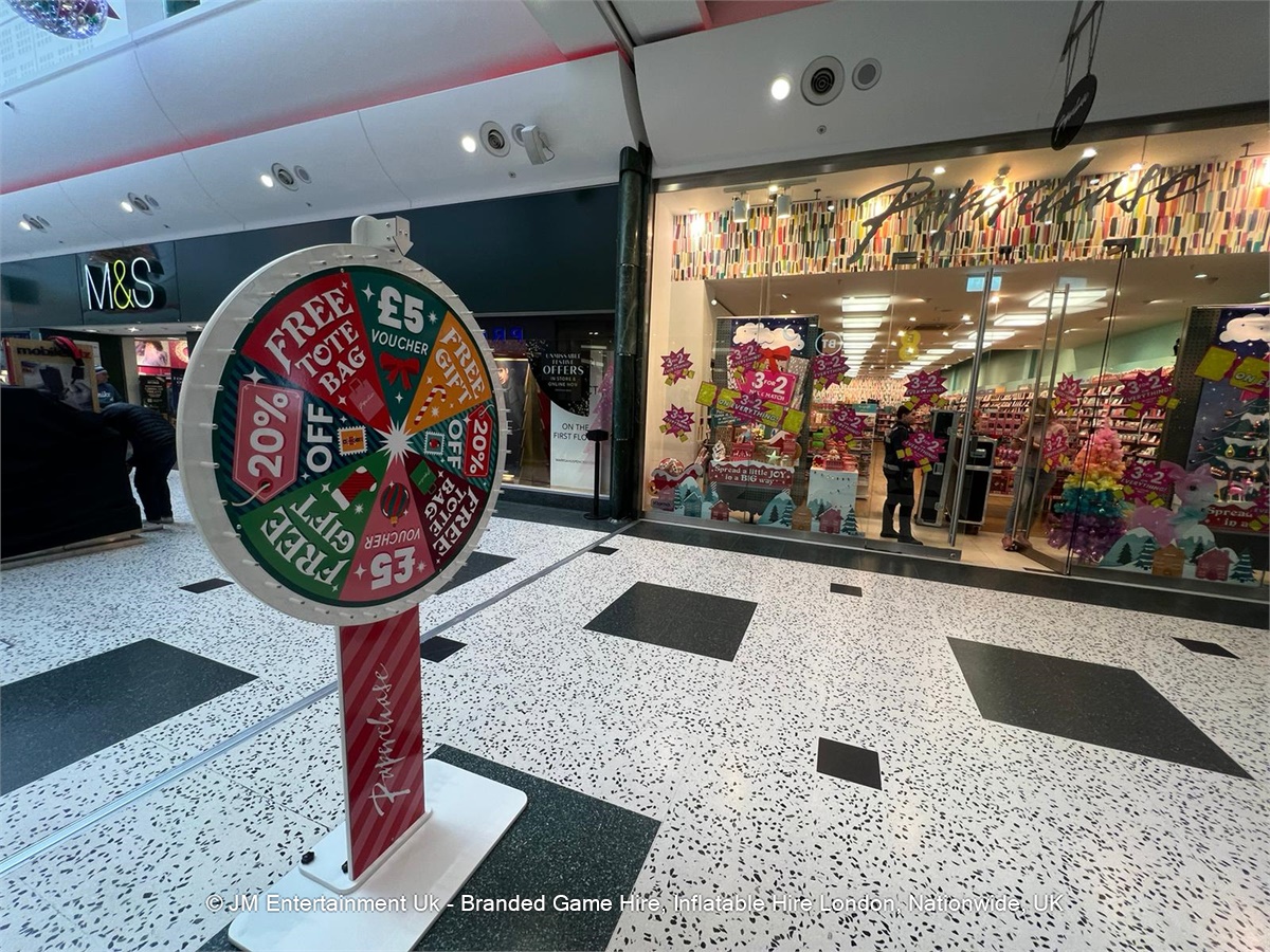 Spin the wheel Hire 80cm Wheel Face Inflatable & Exhibition Game Hire Experts in Swansea