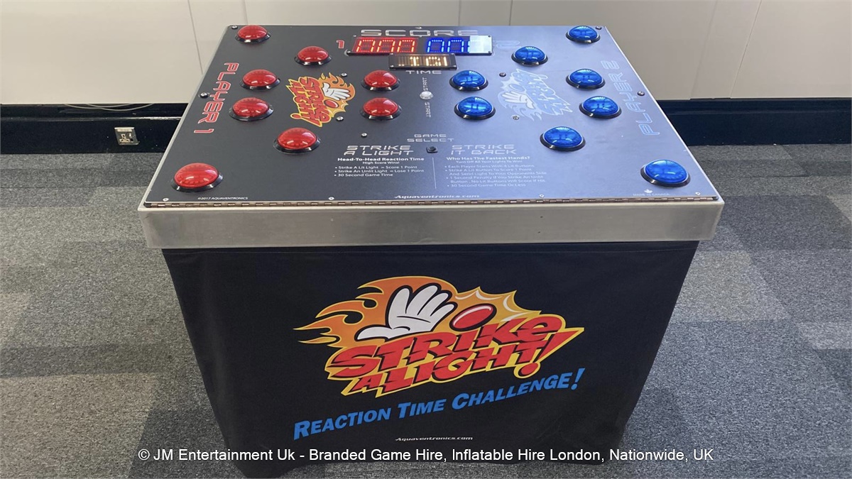 Strike A light Game Hire Two Player Light Reaction Game