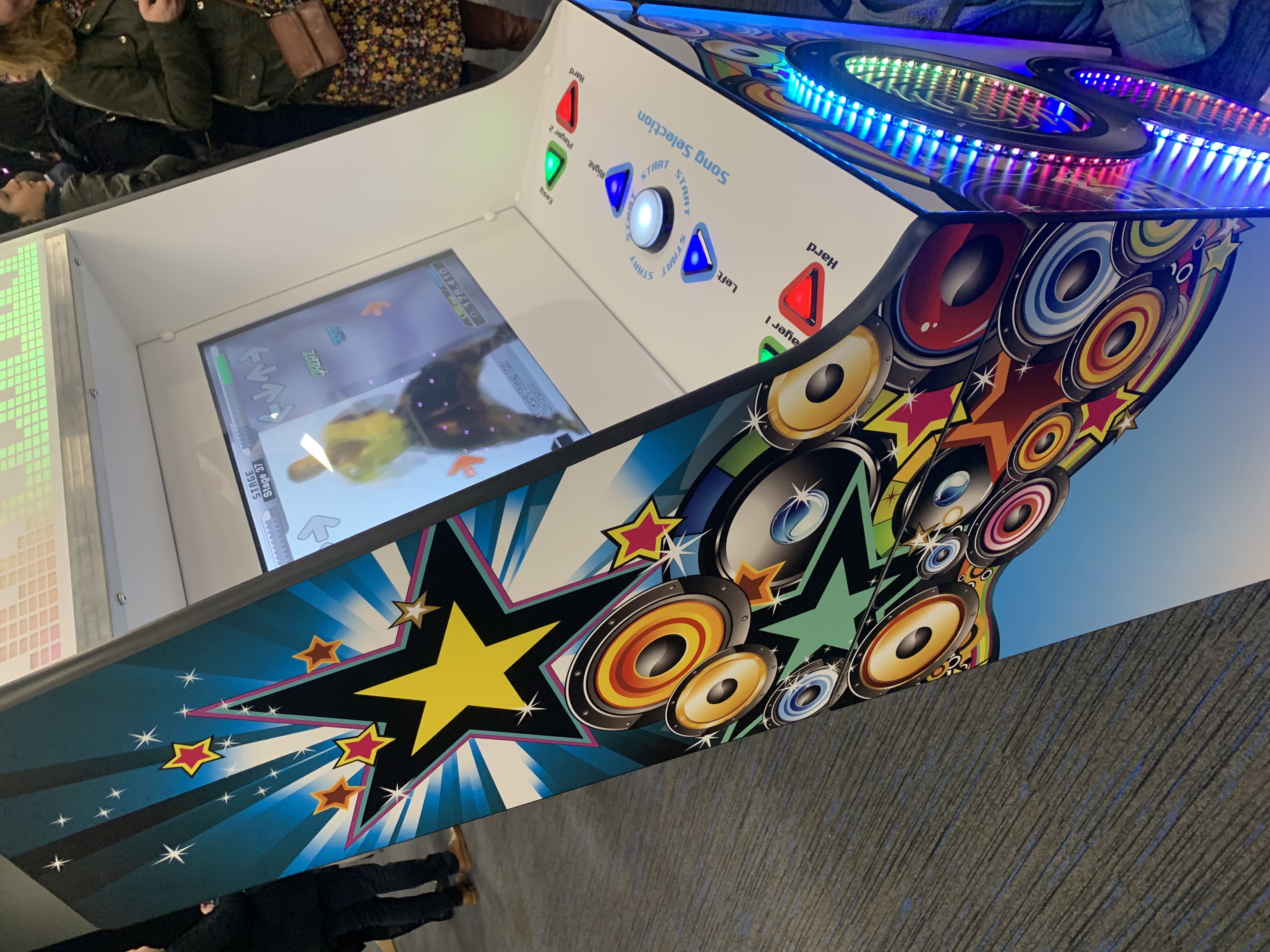 a dance machine on an event hire dance machine hire
